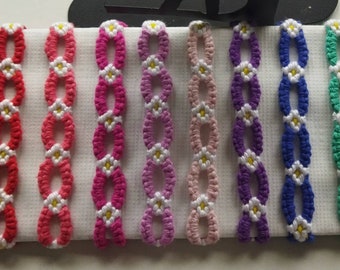 Daisy chain bracelets