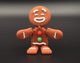 Gingerbread Man figure for Christmas as decoration by FlexiFactory