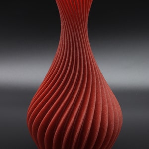 Elegante jarrón en espiral en 10 diseños posibles