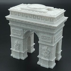Modelo do Arco do Triunfo - Qualidade Premium, Várias Cores e Tamanhos Disponíveis! - Impressão 3D de Alto Nível de Detalhes