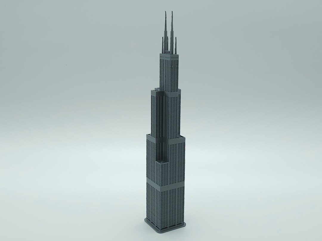 Willis Sears Tower Model Distinctive Chicago Skyscraper Modern Urban