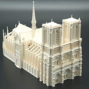 Notre-Dame Cathedral - Paris - Iconic French Gothic Architecture - Classic Decor Piece - 3D Printed Model