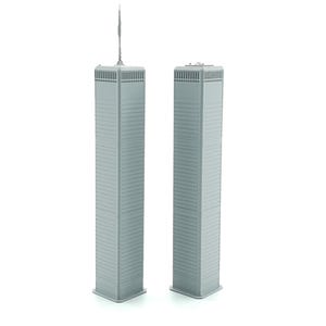 Twin Towers World Trade Center Model – 3D Printed New York Landmark Replica, NYC Souvenir, Miniature Skyscraper Gift