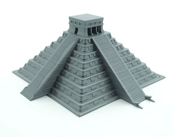 Chichen Itza Pyramid - Exquisite Kukulkan Structure - Detailed Mayan Architectural Model & Unique Decor - 3D Printed