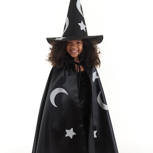 Wizard Costume, Wizard Hat and Cape Set, Halloween Costume for Kids, Kids&#39; Unisex Halloween Costume