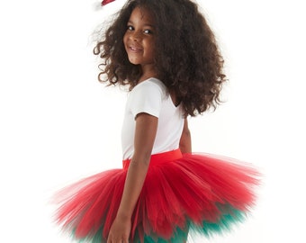 Christmas Tutu Skirt, Kids' Christmas Outfit, Holiday Season Ballerina Skirt, Christmas Skirt, Kids' Christmas Outfit