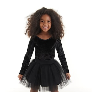 BLACK TUTU SKIRT, Ballet Basic Tutu Skirt, Black Tutu, Black Tulle Skirt, Ballerina Skirt image 1