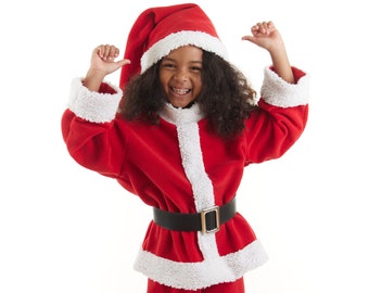 LITTLE SANTA COSTUME, Kids' Santa Costume, Kids' Santa Outfit, Christmas Outfit, Christmas Party Outfit, Little Santa Costume