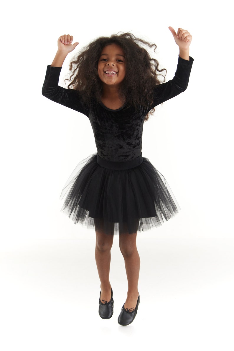 BLACK TUTU SKIRT, Ballet Basic Tutu Skirt, Black Tutu, Black Tulle Skirt, Ballerina Skirt image 2