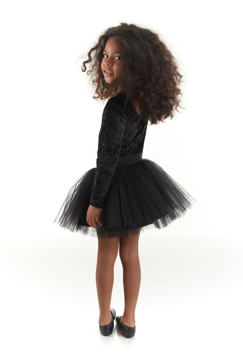 BLACK TUTU SKIRT, Ballet Basic Tutu Skirt, Black Tutu, Black Tulle Skirt, Ballerina Skirt image 4