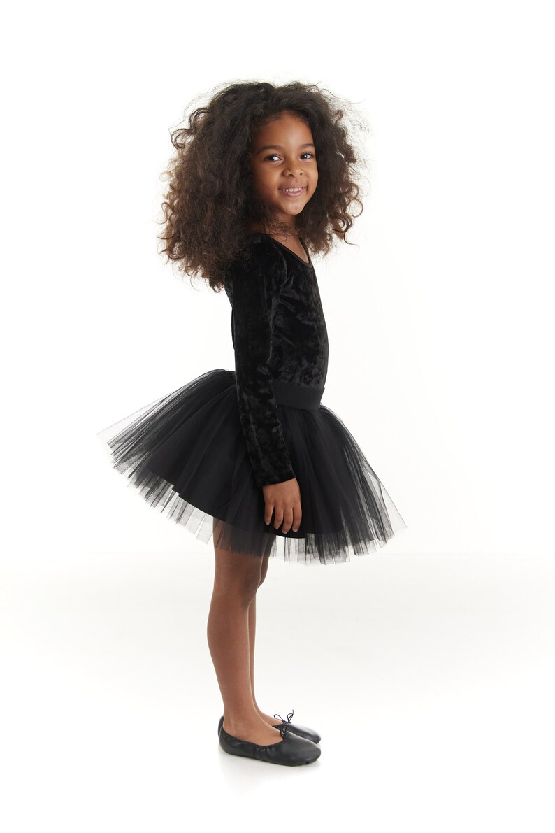 BLACK TUTU SKIRT, Ballet Basic Tutu Skirt, Black Tutu, Black Tulle Skirt, Ballerina Skirt image 3