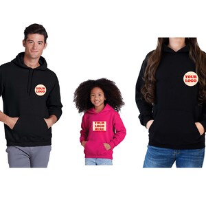 Custom Print Hoodie - Personalized Design Your Own Hoodie Your Logo