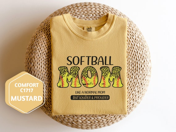 Comfort Colors Softball shirt for mom, Softball shirt gift for mothers day, game day mom shirt,  Mom life softball shirt