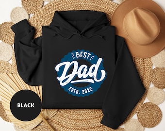 Custom Best Dad Hoodie, Gift for Dad, Happy Fathers Day Hoodie, Vintage Daddy Hoodie