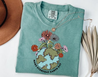 Comfort Colors Earth Day Shirt, Environmental Tee