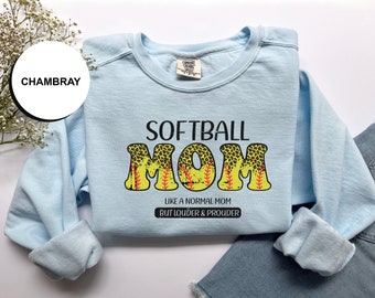 Comfort Colors Softball Sweatshirt for Mom, Christian Mothers Day Gift, Christian Mom Sweatshirt, Be the Light Inspirational Sweatshirt