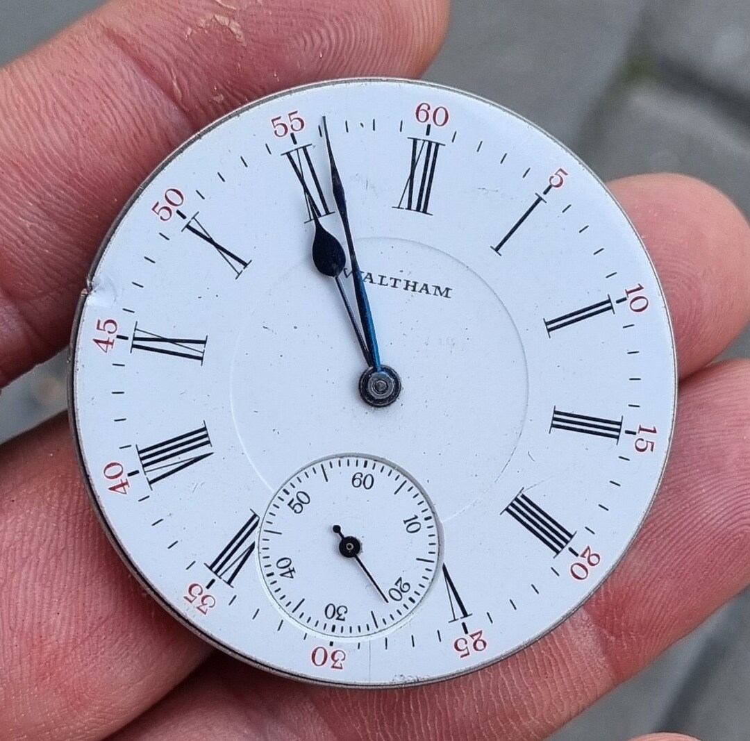 Pocket Watch Movement 1915 Waltham Size 16s Model 1908 Etsy