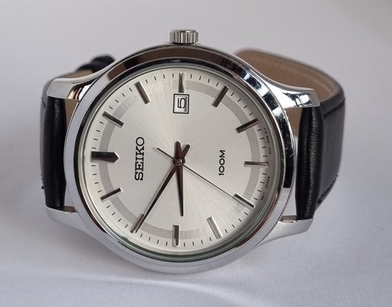 Vintage SEIKO 6N42-00F0 White Dial Classic Men's Quartz - Etsy