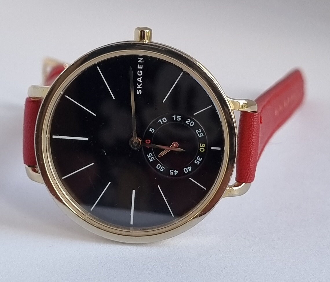 Danish 2015 SKAGEN Hagen SKW2354 Gold Plated Black Dial