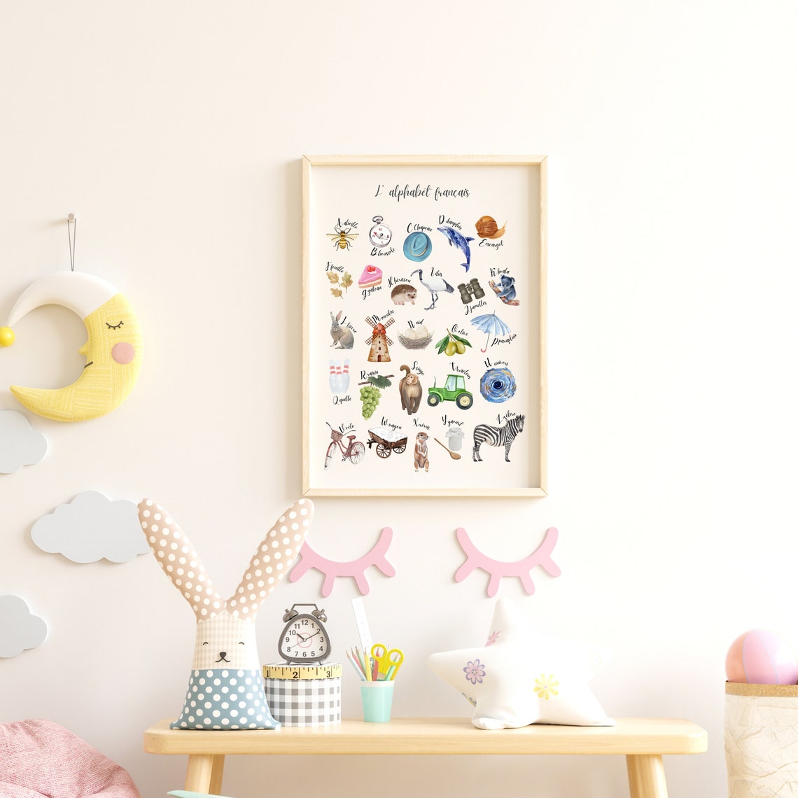 French Alphabet Poster Alphabet Français Educationalposter Etsy