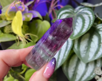 Rainbow Fluorite Tower - C