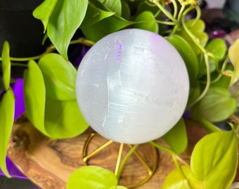 Selenite Crystal Sphere - Medium