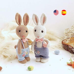 Påskharar, Amigurumi virkmönster (ESP/ENG), PDF-fil