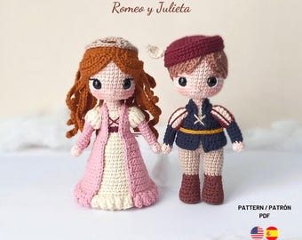 Romeo and Juliet Amigurumi Crochet Pattern (ESP/ENG), PDF File - Etsy