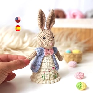 Paashaas, Amigurumi haakpatroon (ESP/ENG), PDF-bestand