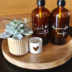 Sticker lettering for soap dispensers/pump bottles/hygiene items