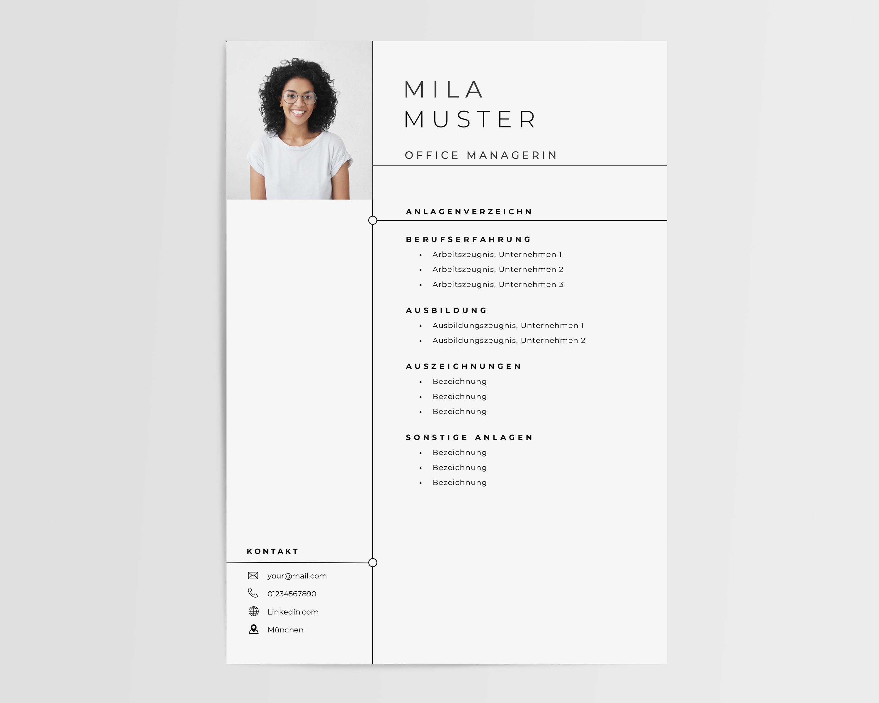 Application Templates, CV Template for Word, Modern CV, Cover Letter ...