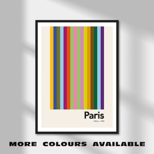 Stampa artistica della metropolitana di Parigi, poster di viaggio minimalista