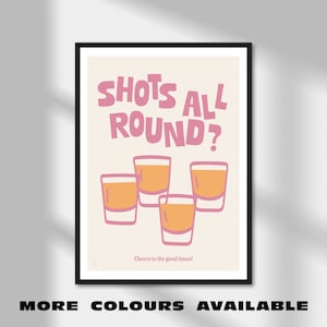 Foto's Foto's Foto's | Illustratieve drankafdruk | A5 A4 A3 A2 A1 | Niet-ingelijste handgetekende muurposter voor drankliefhebbers | Muurkunst barwagen