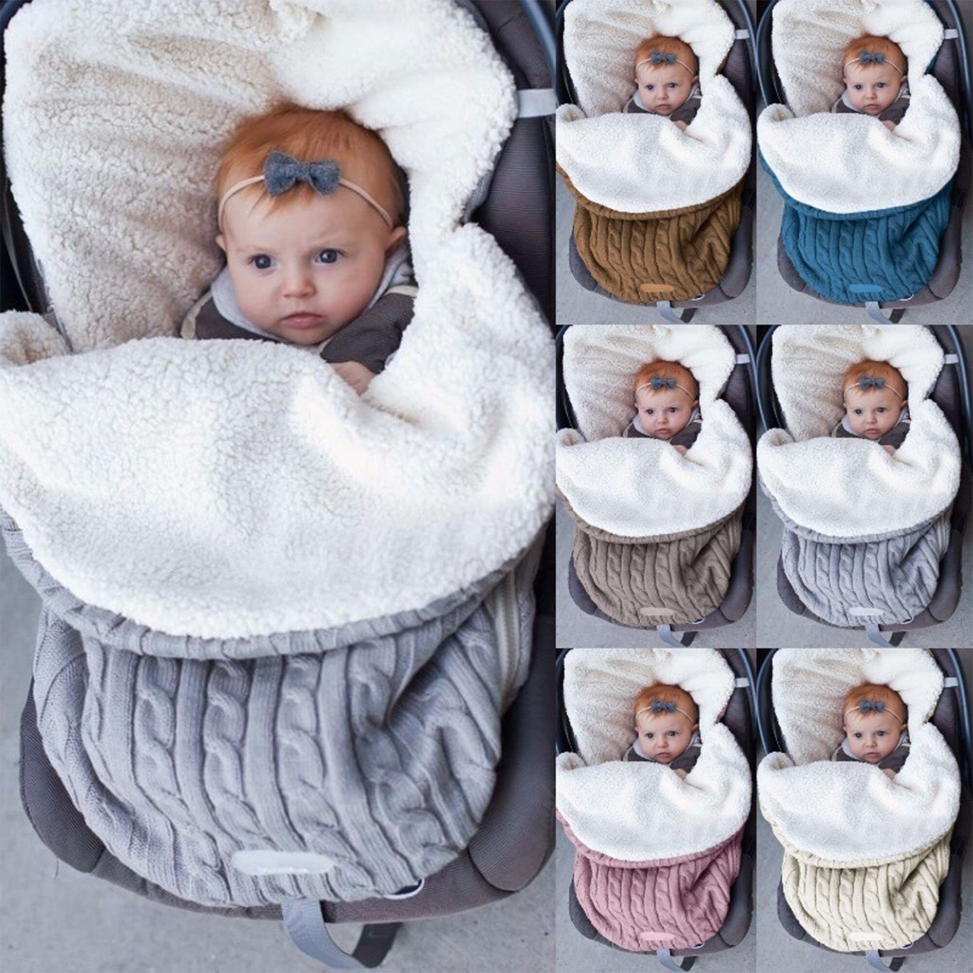 AODIAN Cute Baby Sleeping Bag Warmer Bag,Split Legs Unisex Safety Sleeping Bag Suitable for Newborns from 0-9 Months 