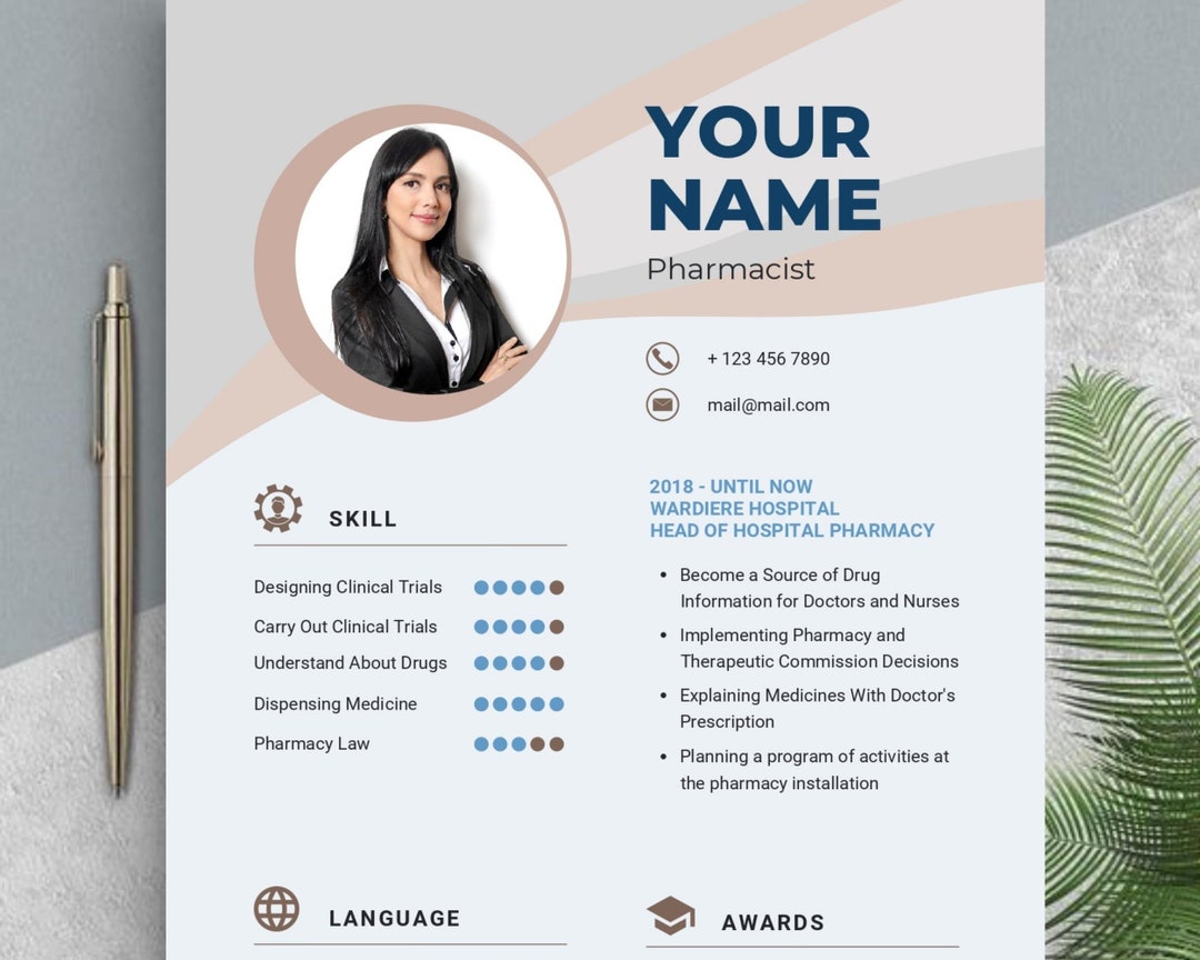 Resume Template, Modern Resume Template Word, Ebook Guide, ATS Clean