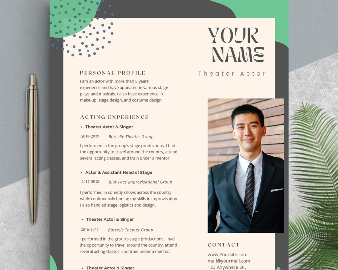 Resume Template, Modern Resume Template Word, Ebook Guide, ATS Clean