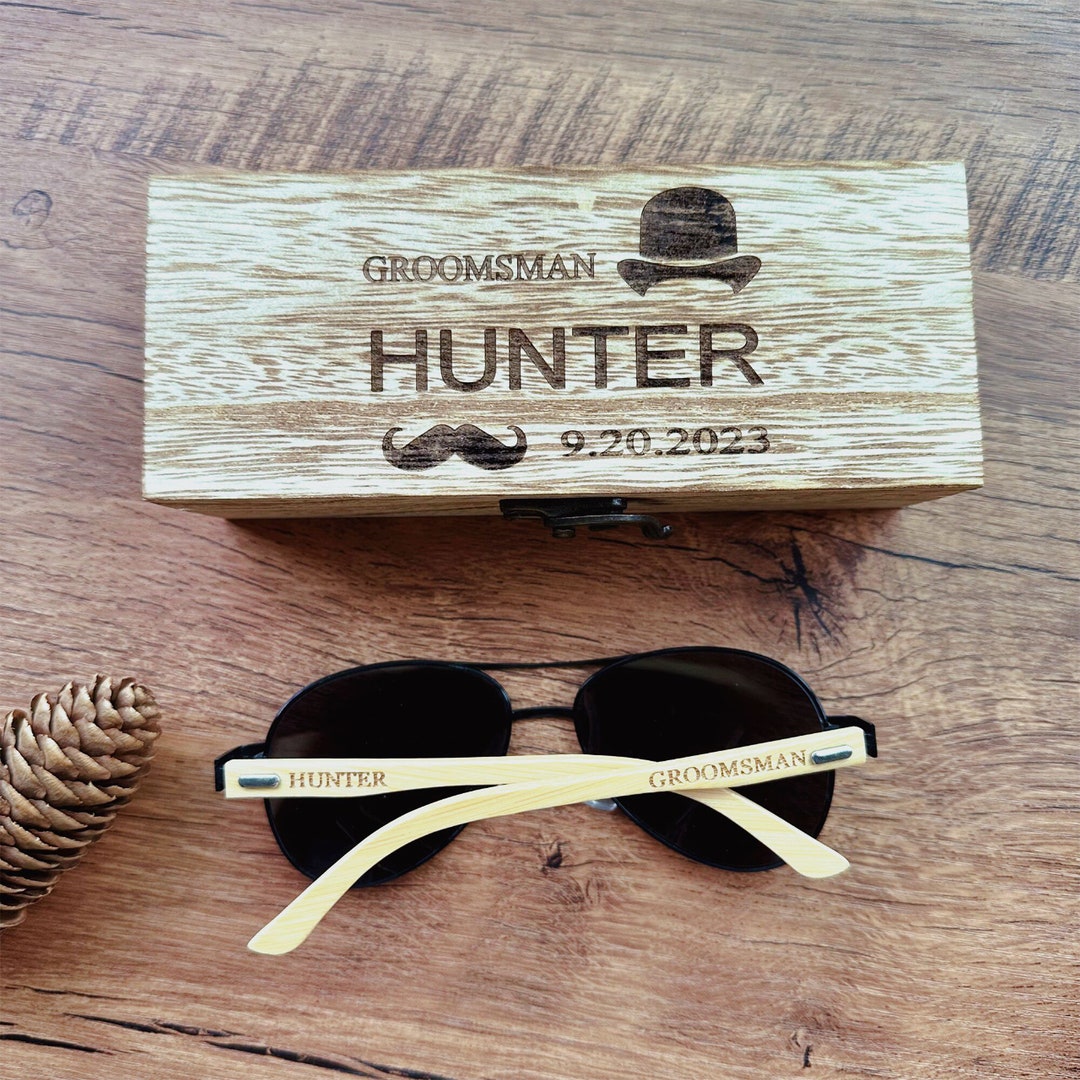 Personalized Groomsmen Sunglasses, Wedding Party Sunglasses , Groom