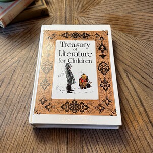 Vintage 1985 "Treasury of Literature for Children" Hardcover Kids Book; WEAR; Gift for Grandkids; Classic Fables & Fairytales; Nursery Books
