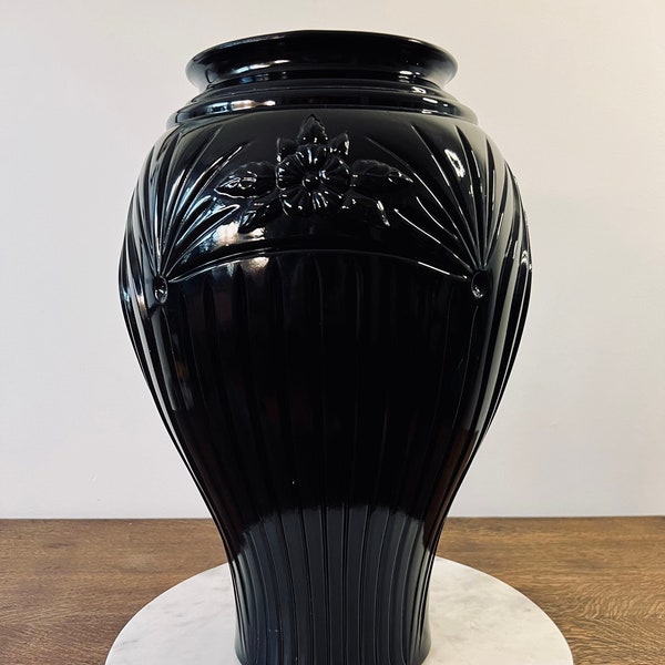 Black Milk Glass Etsy
