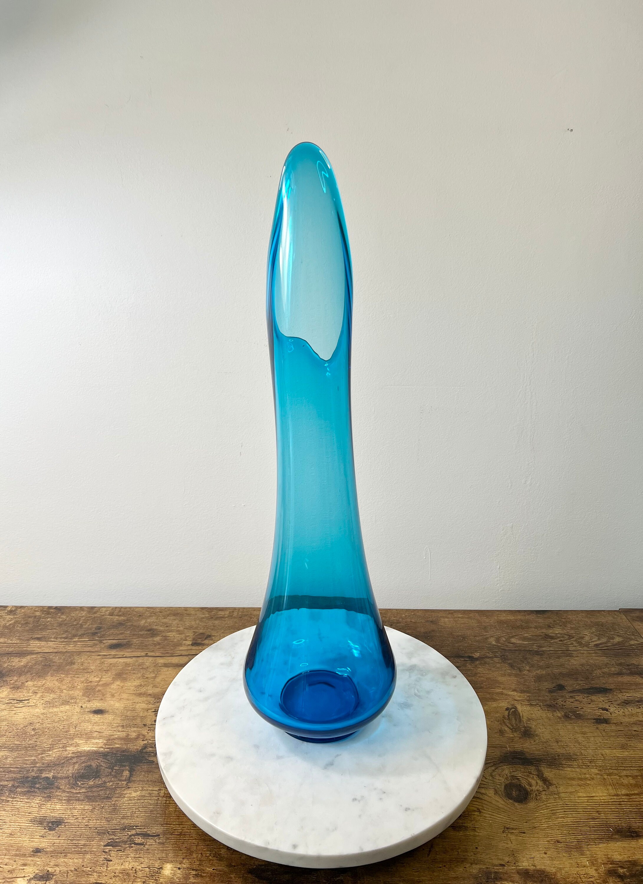 Vintage LE Smith Swung Vase Blue Smoothie Swung Vase MCM Etsy