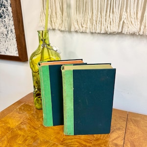 Pair of Vintage 1944 &quot;10,000 Garden Questions&quot; Volumes 1 & 2 Hardcover Books; VINTAGE WEAR; Retro Garden Reference Books; Gift for New Home