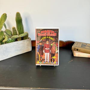 Vintage VHS Tape &quot;March of the Wooden Soldiers&quot;; Retro Video Cassettes; Nostalgic Holiday Movies; Gift for Hosts; Christmas Videos; Cozy Den