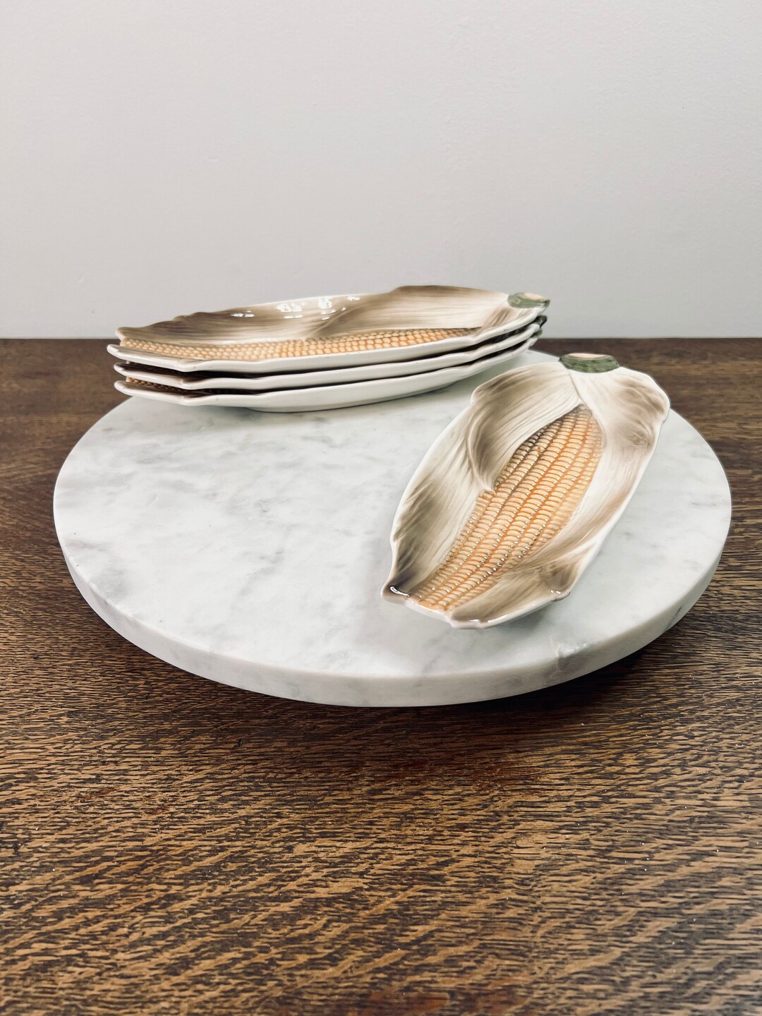 Vintage Embassy Quality Products Corn Cob Plates Set of 4 Etsy