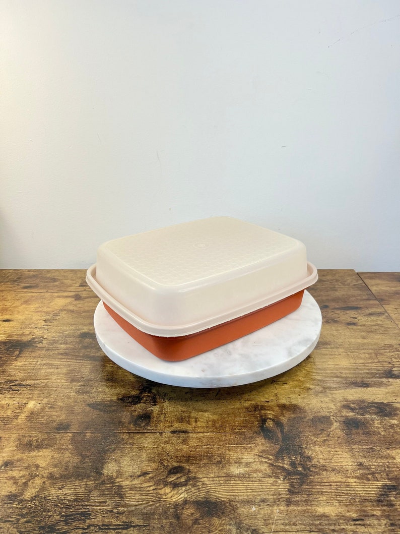 Vintage Tupperware 1294 2 Piece paprika Marinade Storage Container ...