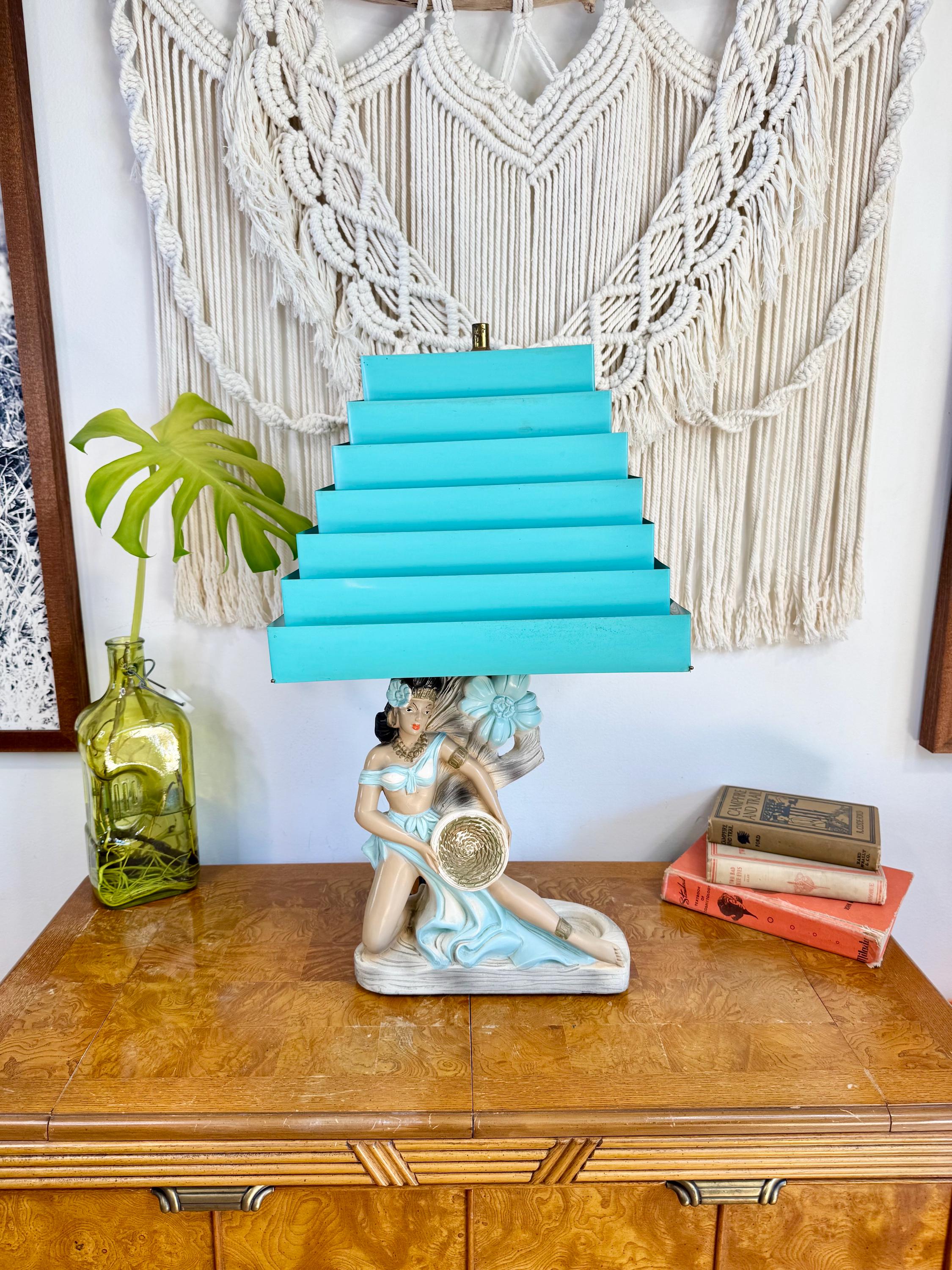 60s Thread shade lamp