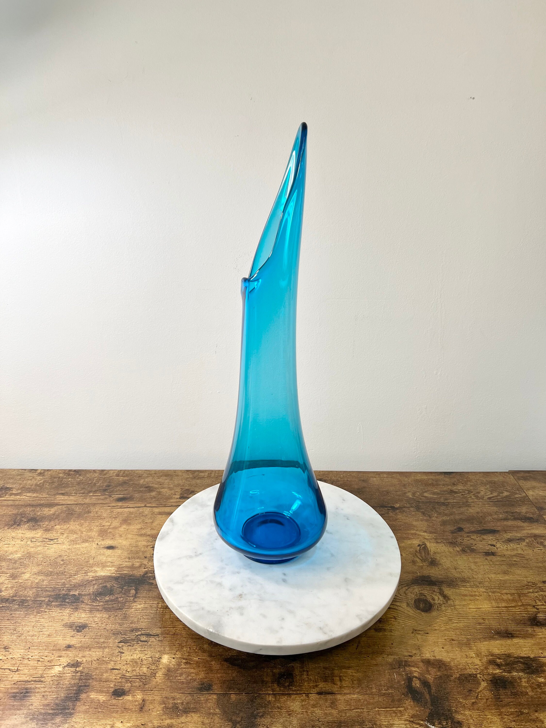 Vintage LE Smith Swung Vase Blue Smoothie Swung Vase MCM Etsy