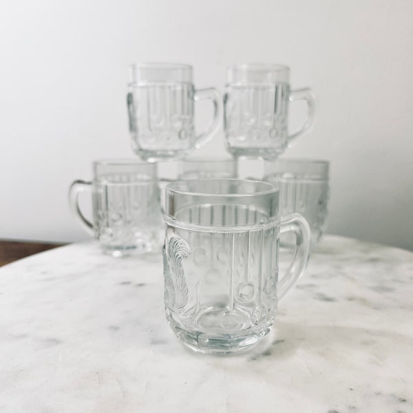 Antique Children's Early American Pressed Glass Mugs 1880's; Sold Separately; Gift for Collector; Retro Kitchenalia; Antique Child's Dishes