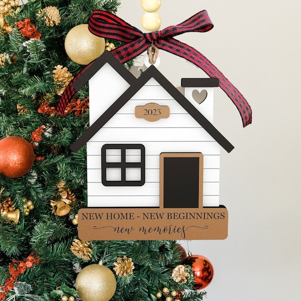 2023 New Home Ornament File, Laser Cut Housewarming Gift (Digital Download)