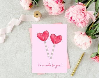 I'm a Sucka For You Valentines Day Card Sweet Funny Card For Valentines Day