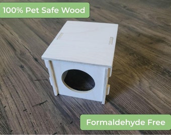 Syrian Hamster Hideout - Single Chamber House - Pet Safe, Non-Toxic, Slot Together
